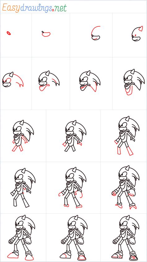 How To Draw Sonic The Hedgehog How To Draw Sonic Drawing Tutorials For