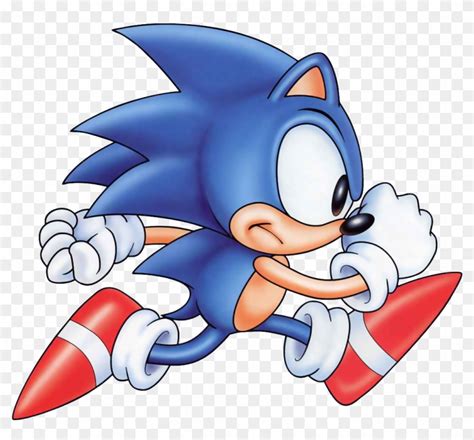 Sonic The Hedgehog Old Sonic Running Free Transparent Png Clipart