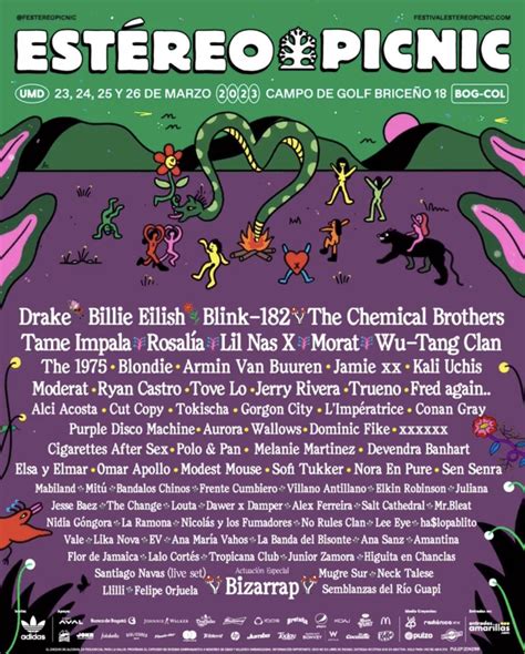 Billie Eilish Y Blink 182 Confirmados Para El Festival Estéreo Picnic 2023 Este Es El Listado
