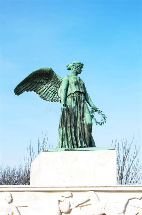 Angel Statue Near Harbor In Copenhagen Denmark Stock Image Image Of