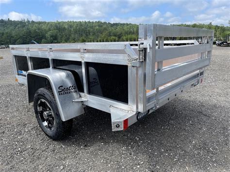 2023 Cargo Pro 5x8 Aluminum High Side Utility Trailer Wbi Fold Ramp