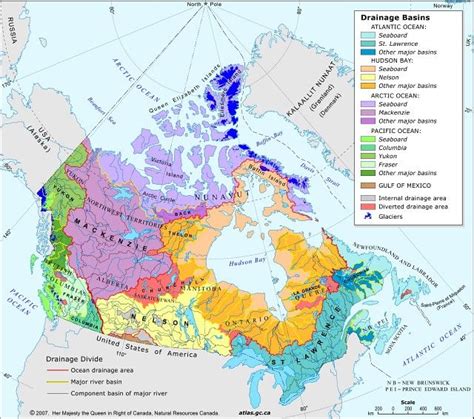 The atlas defines watershed boundaries and provides a connected network of streams, lakes and wetlands. map the lakes in canada - Google Search | Canada, River ...
