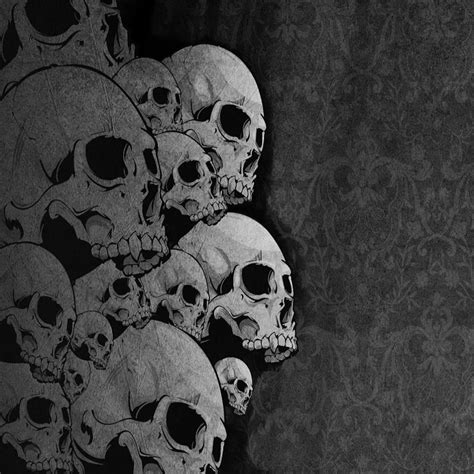 Black And White Skull Wallpapers Top Free Black And White Skull