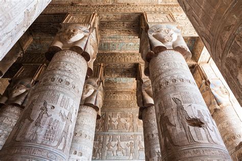 Most Magnificent Egyptian Temple Artwork At Hathor Temple ELMENS