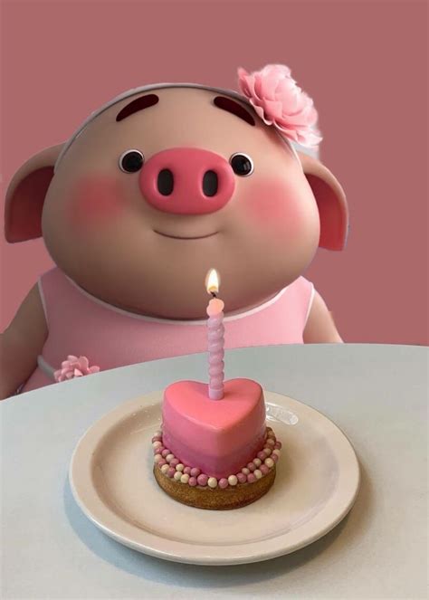 Cerdito Feliz Happy Birthday Pig Happy Birthday Greetings Friends