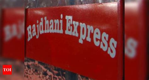 rajdhani express on inaugural delhi mumbai run ‘faster rajdhani chugs in 47 minutes late