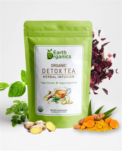 Organic Detox Tea Earth Organics ® Shop Earth Organics ® India