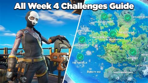 If any challenge didn't update it's because you left the match before you got killed. All Week 4 Challenges Guide (Fortnite Chapter 2 Season 3 ...