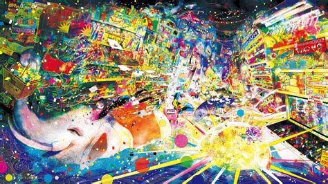 Wallpaper Colorful Painting Illustration Abstract