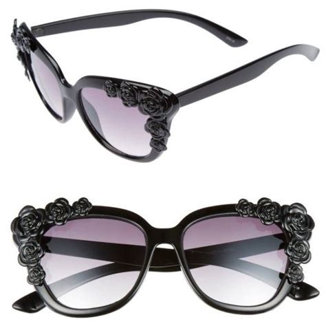 Women S Bp 52mm Floral Square Sunglasses 14 Liked On Polyvore Featuring Accessories Eyewear