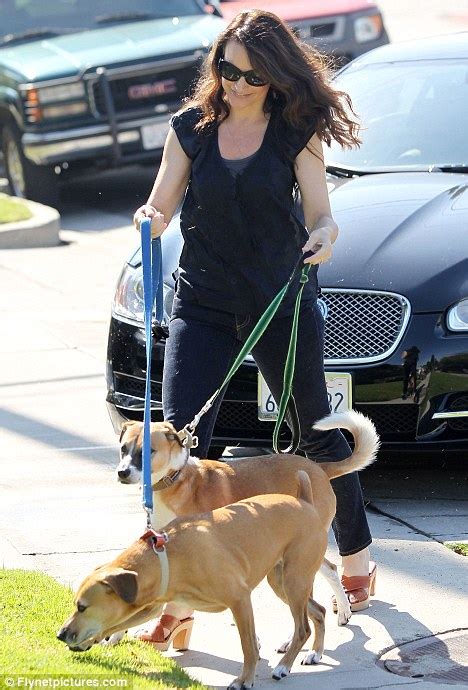 Kristin Davis Cant Contain Her Glee As She Takes Dogs For Walkies
