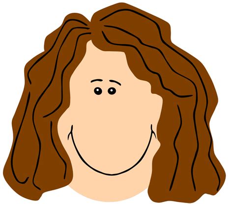 Onlinelabels Clip Art Mom Face Brown