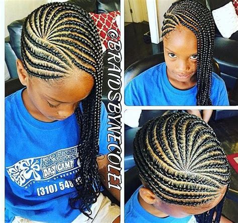 Https://tommynaija.com/hairstyle/cornrow Hairstyle For Ages 9 Side Braid
