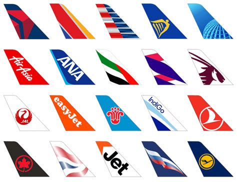 Airline Logos Of The World On Tails