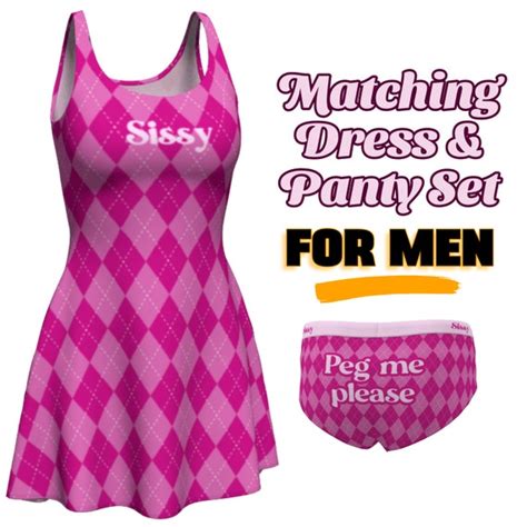 Sissy Dress And Sissy Panty Set For Men Adult Pegging Sissy Etsy