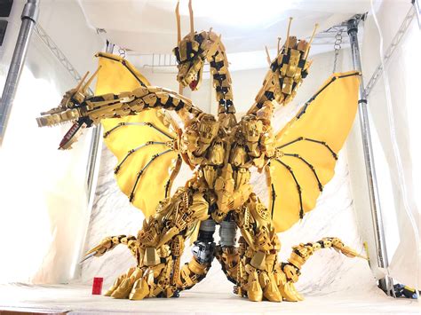 A Lego King Ghidorah From Japan I Dont Know Who Built It