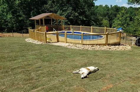 Installed Aboveground Pool Gallery Doughboy Brand Aboveground Pools