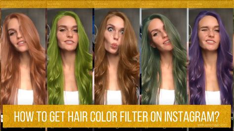 How To Get Hair Color Filter On Instagram Youtube