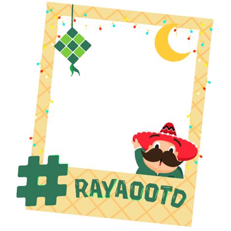 Hari Raya Polaroid Sticker By Mister Potato Malaysia For Ios And Android