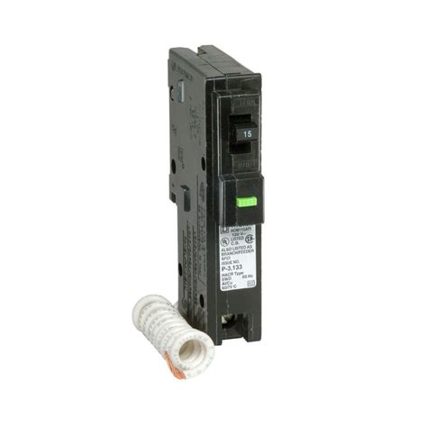 Square D Homeline 15 Amp Single Pole Afci Circuit Breaker Hom115afic