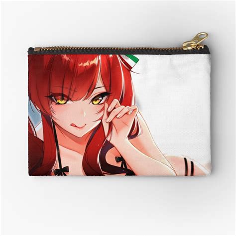 Sexy Zara Hot Boobs Tits Busty Azur Lane Al Lewd Hentai Ecchi Anime Girl Zipper Pouch By