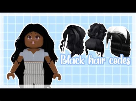 This is the biggest free list with roblox hair codes.find the ids for black, white, brown, bacon, blonde, trecky, pink, bed, cinnamon and other type of hair for boys and girls in roblox. Black hair codes |roblox| bloxburg - YouTube