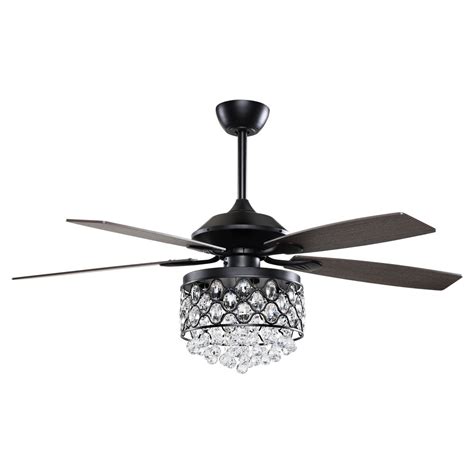 The 10 best ceiling fans with remote controls. 52" Wethington Modern Crystal Chandelier Ceiling Fan With ...