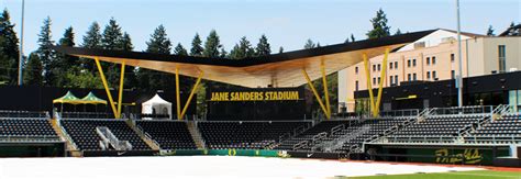 Uo Jane Sanders Softball Stadium Systems West Engineers