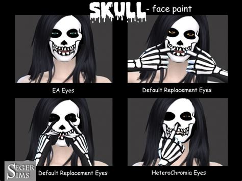 Skull Face Paint At Seger Sims Sims 4 Updates