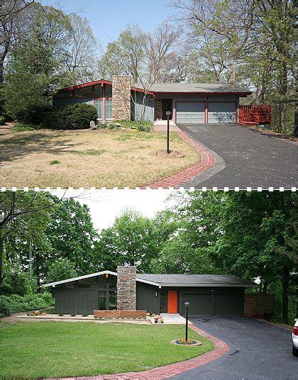 Mid Century Modern Ranch Curb Appeal Makeover Yahoo Image Search