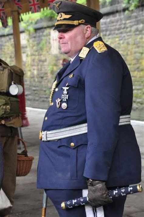 Nazi Uniforms At Wartime Weekend In Ramsbottom In 2012 Manchester