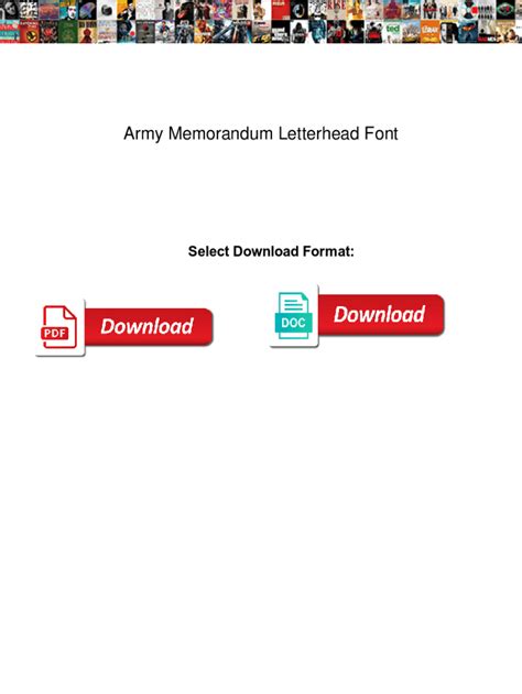 Fillable Online Army Memorandum Letterhead Font Army Memorandum