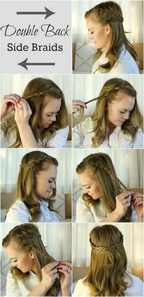 Easy Hairstyles For Fall Double Back Side Braids Missy Sue Mohawk