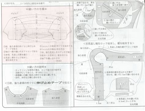 Understanding A Typical Japanese Sewing Pattern Japanese Sewing