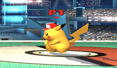 Super Smash Bros Brawl Ssbb Pikachu With Hat By Jeaglej On Deviantart