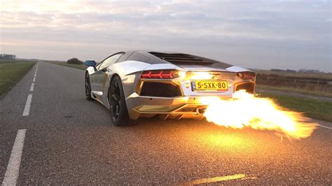 Insane Lamborghini Aventador Lp700 Spitting Huge Flames Youtube