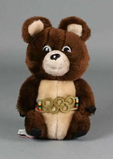 Soft Toy Misha 1980 Moscow Olympic Games Mascot Australian
