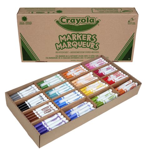 Crayola Marker Classpack Broad Line Assorted Colors Set Of 256