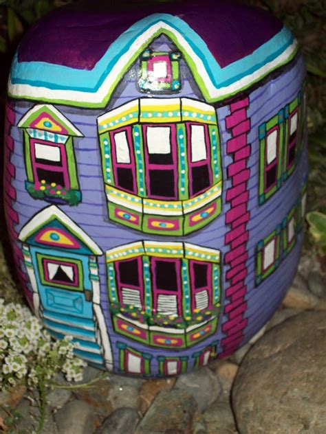 17 Best Images About Painted Rocks Buildings And Houses