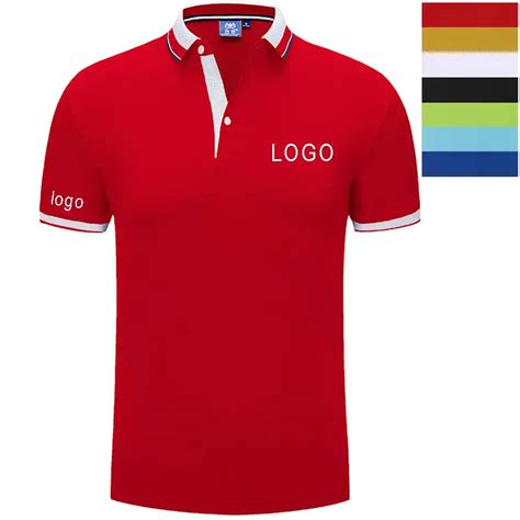 Custom Embroidery Logo Polo Shirt Company Work Uniform Printing Text Or