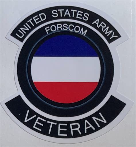 Us Army Forscom Us Army Forces Command Veteran Sticker Decal Patch Co