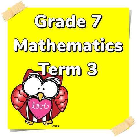 Grade 7 Mathematics Activity Book Term 3 Classroom101