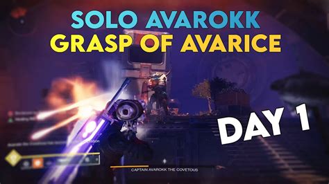 Destiny 2 Solo Captain Avarokk The Covetous Grasp Of Avarice Dungeon
