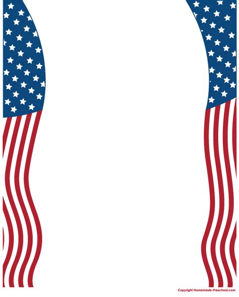 Usa Flag Border Clip Art