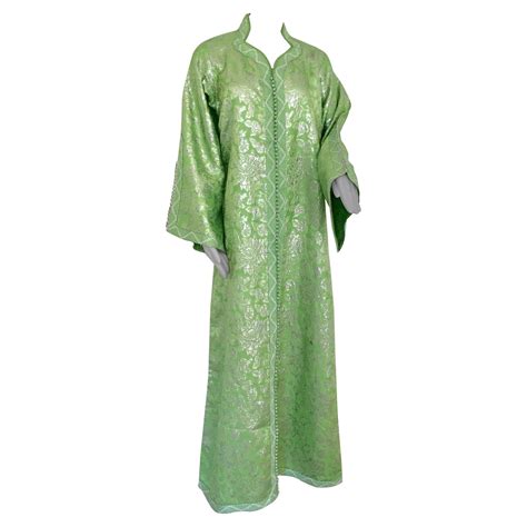 1960 s emerald green floral print linen dress with sequin and beaded decoration at 1stdibs