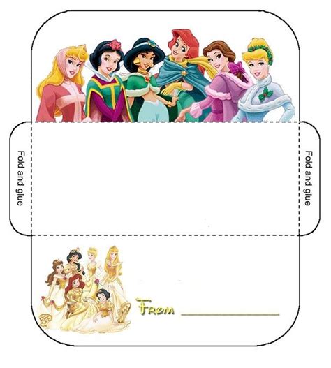 Diy Envelope Disney Tips T Card Holder Disney Princesses