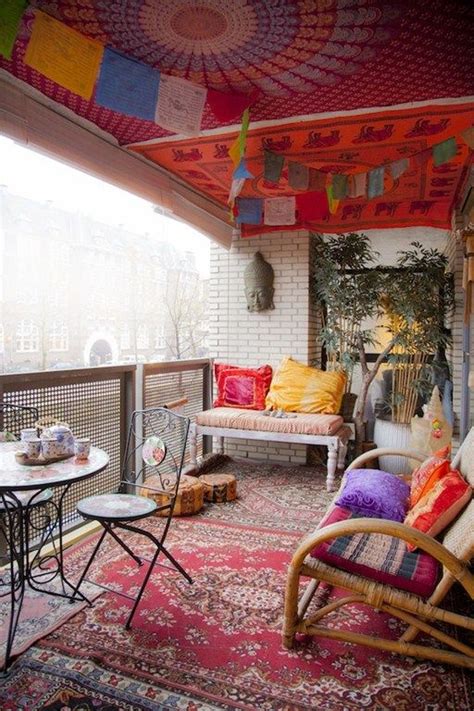 24 Colorful Boho Chic Balcony Décor Ideas Digsdigs