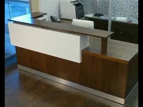 Our front office desks come in an assortment of finishes from wood, wood veneer, or laminate finish for a durable, professional look. Reception Desk Ikea - YouTube
