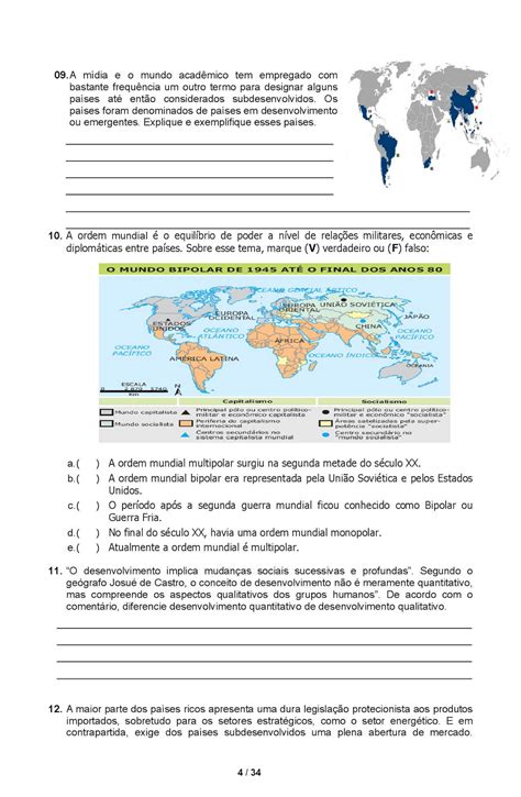 Portal Escola Atividades De Geografia 8º Ano ExercÍcios AvaliaÇÕes