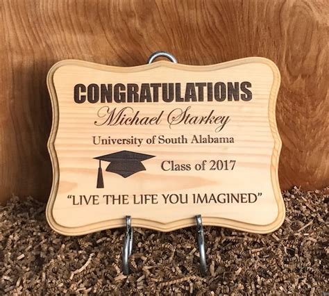 Large Graduation Personalized Wood Signplaque For Graduate Etsy
